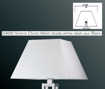 Neuhaus Design Schirm Pyramidenform 480x480mm Chintz-Weiß